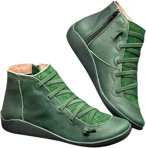 Boots For Women Ankle Booties Comfortable Western Cowgirl Cowboy Fashion Casual Retro Short Combat Booties Walking Shoes
