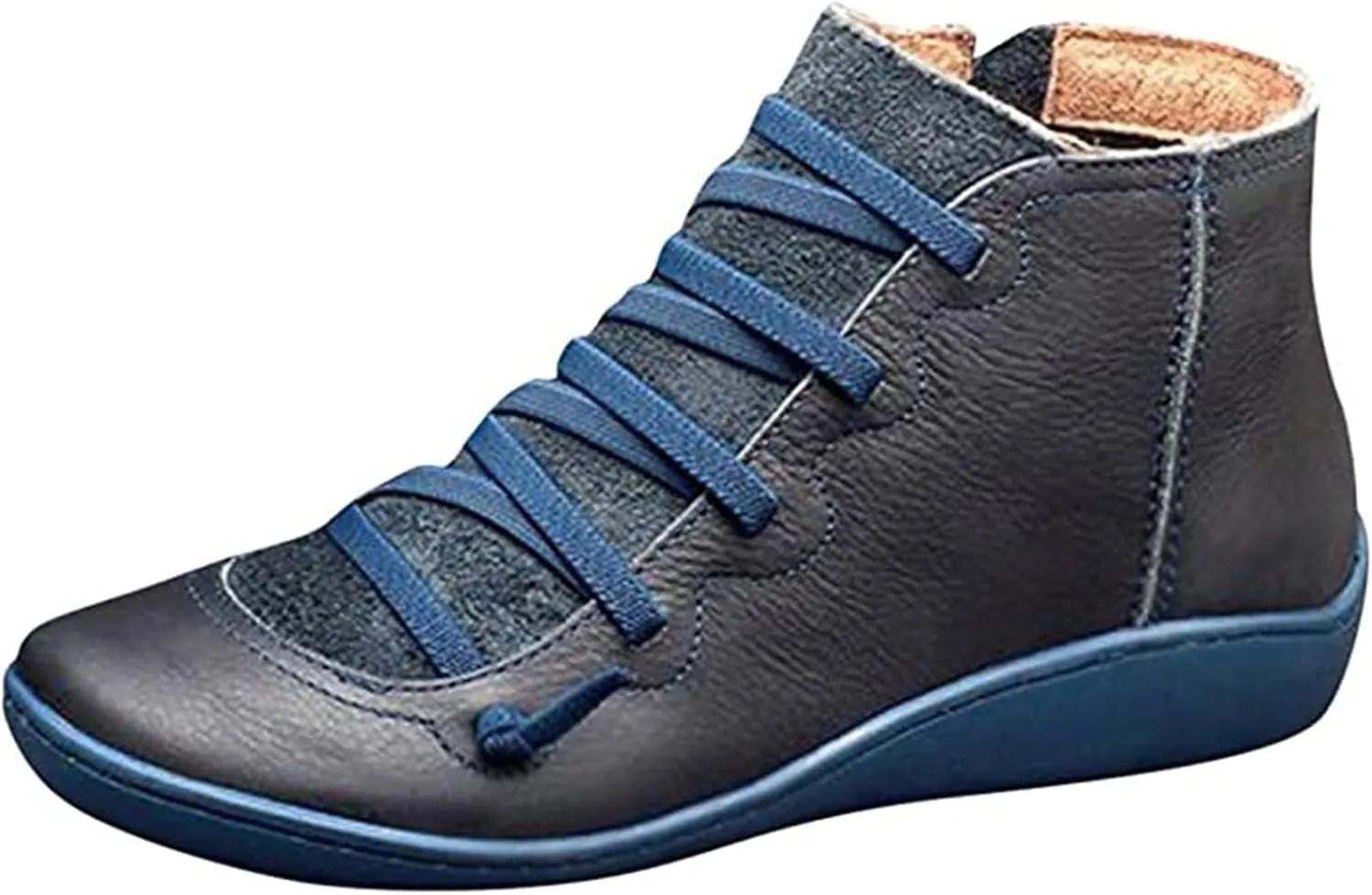 Boots For Women Ankle Booties Comfortable Western Cowgirl Cowboy Fashion Casual Retro Short Combat Booties Walking Shoes