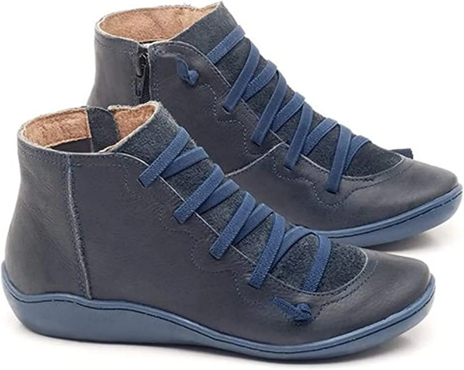 Boots For Women Ankle Booties Comfortable Western Cowgirl Cowboy Fashion Casual Retro Short Combat Booties Walking Shoes