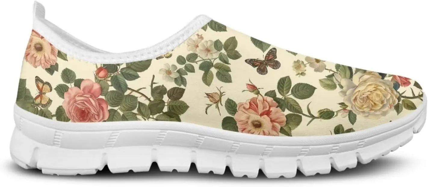 JoyLamoria Slip On Sneakers Unisex Walking Shoes Non Slip Rubber Sole Running Shoes Sneakers Footwear Arch Support