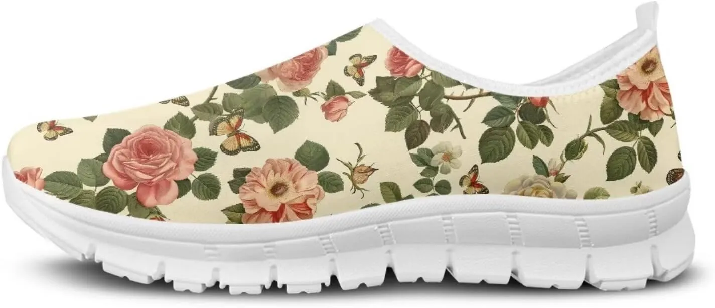 JoyLamoria Slip On Sneakers Unisex Walking Shoes Non Slip Rubber Sole Running Shoes Sneakers Footwear Arch Support