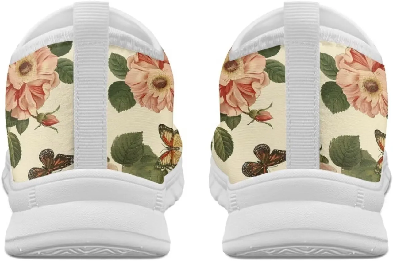 JoyLamoria Slip On Sneakers Unisex Walking Shoes Non Slip Rubber Sole Running Shoes Sneakers Footwear Arch Support