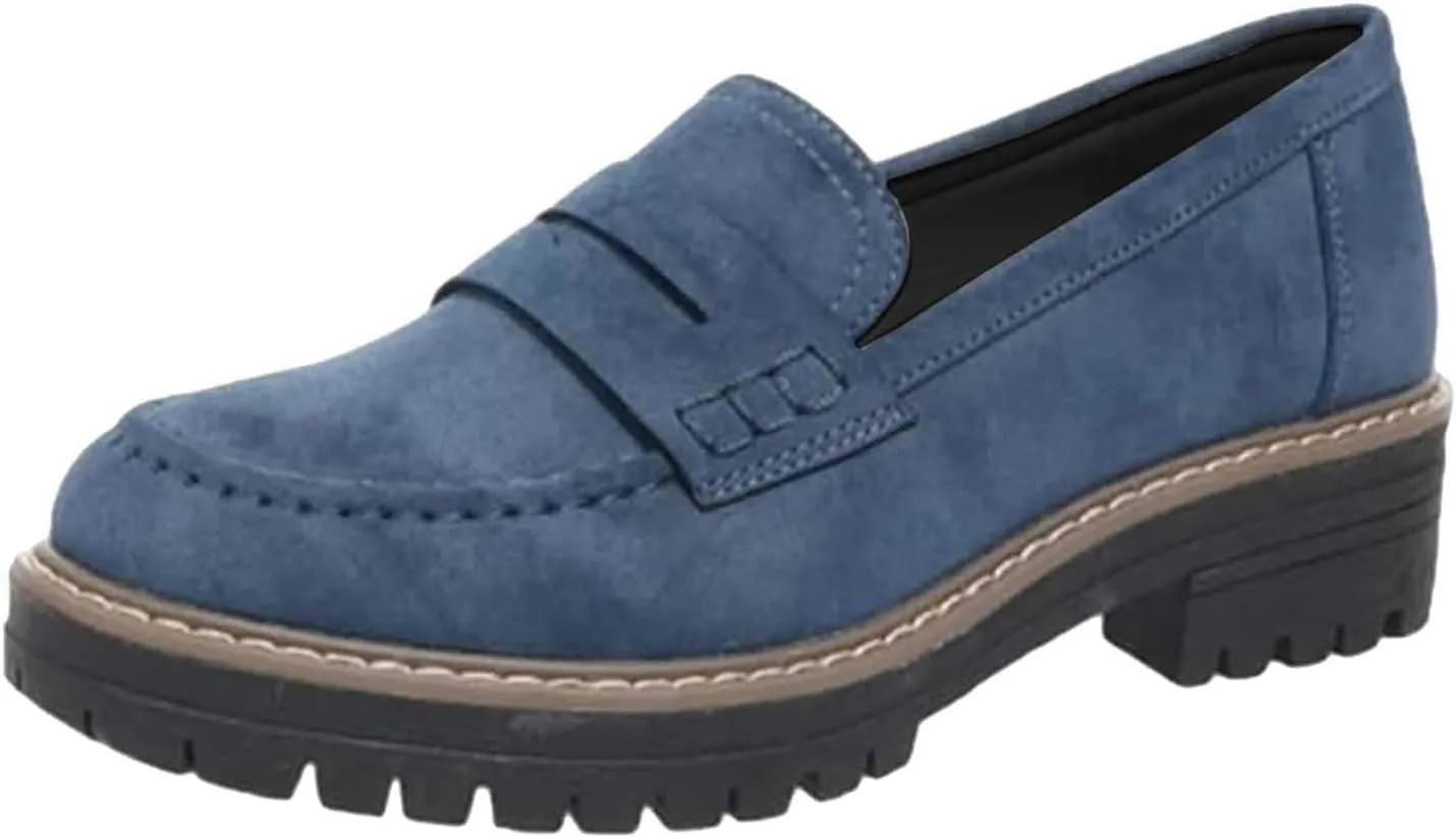 Loafers for Women Platform Slip On Loafers Dressy Business Shoe Comfortable Chunky Shoes Casual Work Shoes