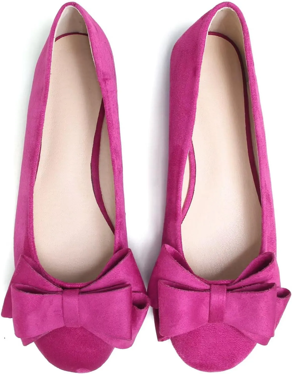 TN TANGNEST Women's Comfortable Pointed Toe Bowknot Flats Slip On Loafers Casual Flats