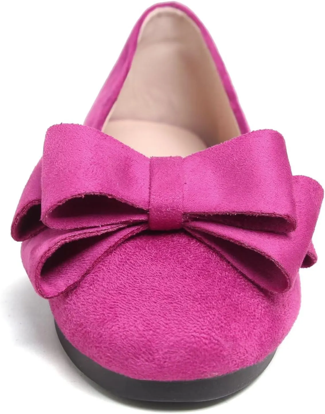 TN TANGNEST Women's Comfortable Pointed Toe Bowknot Flats Slip On Loafers Casual Flats