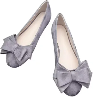 TN TANGNEST Women's Comfortable Pointed Toe Bowknot Flats Slip On Loafers Casual Flats