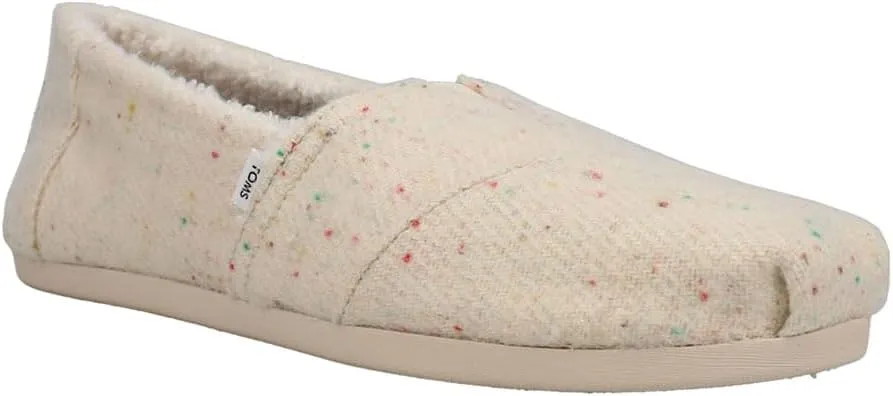 TOMS Womens Alpargata Repreve Slip On Flats Casual - Black